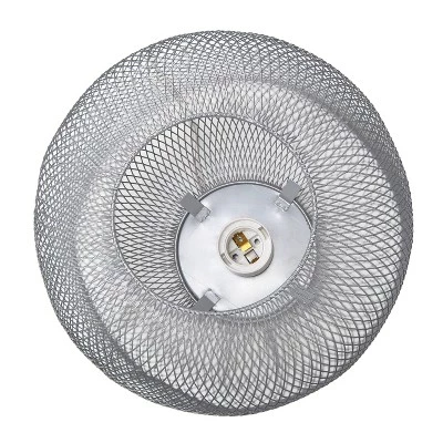 Metal Mesh Industrial Table Lamp Gray - Simple Designs 5 Metal Mesh Industrial Table Lamp Gray - Simple Designs - Image 3