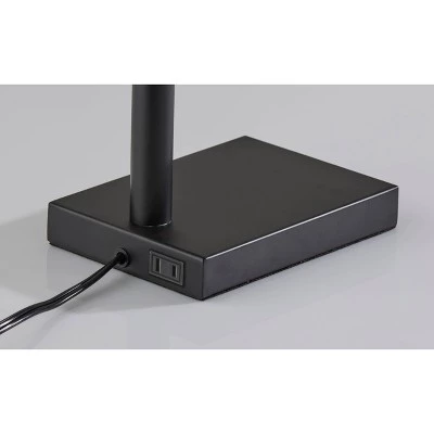 Flora Table Lamp Brushed Steel Black - Adesso 6 Flora Table Lamp Brushed Steel Black - Adesso - Image 4