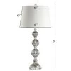 JONATHAN Y 31" Glass Vivienne Triple Sphere Table Lamp (Includes LED Light Bulb) Gray - JONATHAN Y -Loca Table Lamps Store unnamed file 2815