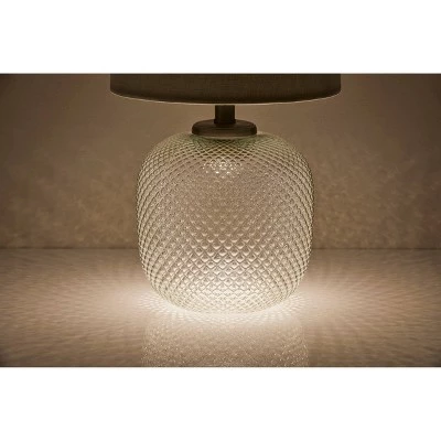 Vivian Table Lamp with Night Light Silver - Adesso 4 Vivian Table Lamp with Night Light Silver - Adesso - Image 2