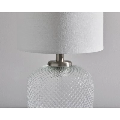 Vivian Table Lamp with Night Light Silver - Adesso 5 Vivian Table Lamp with Night Light Silver - Adesso - Image 3