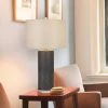 27" Graham Ceramic Table Lamp with Leatherette Finish Base Gray - Cal Lighting -Loca Table Lamps Store unnamed file 2837