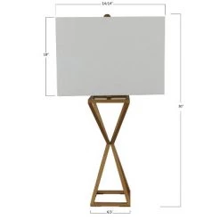 30" Margaret Table Lamp Painted Gold - Decor Therapy