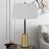 30" Metal Rimini Desk Lamp with Linen Drum Shade Black/Antique Brass - Cal Lighting 2 30" Metal Rimini Desk Lamp with Linen Drum Shade Black/Antique Brass - Cal Lighting -Loca Table Lamps Store unnamed file 2847