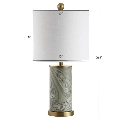 JONATHAN Y 20.5" Ceramic Swirl Table Lamp (Includes LED Light Bulb) Green - JONATHAN Y 5 JONATHAN Y 20.5" Ceramic Swirl Table Lamp (Includes LED Light Bulb) Green - JONATHAN Y - Image 3