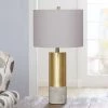 25" Nicole Golden Cylinder Silverwood Table Lamp with Cement Base (Includes CFL Light Bulb) Gold - Decor Therapy 7 25" Nicole Golden Cylinder Silverwood Table Lamp with Cement Base (Includes CFL Light Bulb) Gold - Decor Therapy -Loca Table Lamps Store unnamed file 2861