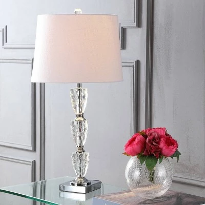 JONATHAN Y 28" Crystal Ellie Table Lamp (Includes LED Light Bulb) Clear - JONATHAN Y 3 JONATHAN Y 28" Crystal Ellie Table Lamp (Includes LED Light Bulb) Clear - JONATHAN Y