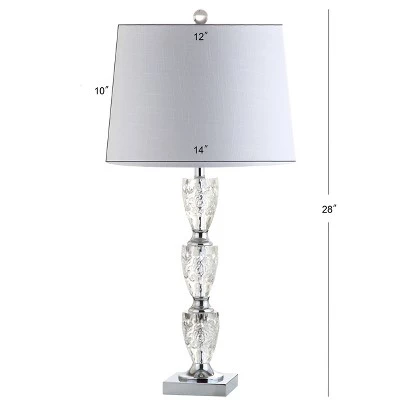 JONATHAN Y 28" Crystal Ellie Table Lamp (Includes LED Light Bulb) Clear - JONATHAN Y 5 JONATHAN Y 28" Crystal Ellie Table Lamp (Includes LED Light Bulb) Clear - JONATHAN Y - Image 3