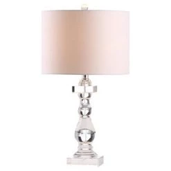 26.5" Delta Table Lamp Clear (Includes CFL Light Bulb) - Safavieh