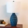 24.5" Tamara Faceted Ceramic Table Lamp - Dark Blue - Decor Therapy -Loca Table Lamps Store unnamed file 292