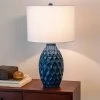 24.5" Tamara Faceted Ceramic Table Lamp - Dark Blue - Decor Therapy -Loca Table Lamps Store unnamed file 293