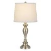 25.5" Metal Forssa Table Lamps with Taper Drum Hardback Shade Brushed Steel - Cal Lighting -Loca Table Lamps Store unnamed file 2951