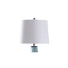 Erica Transitional Ribbed Glass Pillar Design Table Lamp with Fabric Shade Blue - StyleCraft -Loca Table Lamps Store unnamed file 2965