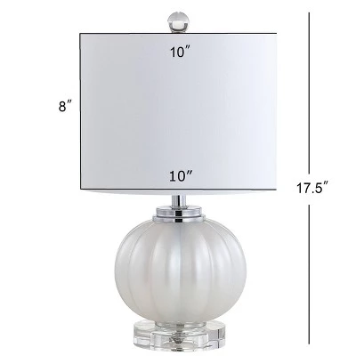JONATHAN Y 17.5" Glass/Crystal Pearl Table Lamp (Includes Energy Efficient Light Bulb) - JONATHAN Y Chrome 5 JONATHAN Y 17.5" Glass/Crystal Pearl Table Lamp (Includes Energy Efficient Light Bulb) - JONATHAN Y Chrome - Image 3