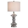 Round Shaped Mercury Glass Table Lamp with Polished Steel Accents - StyleCraft -Loca Table Lamps Store unnamed file 3010