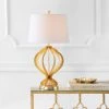 JONATHAN Y 28.5" Metal Sebastian Trellis Table Lamp (Includes LED Light Bulb) Gold - JONATHAN Y -Loca Table Lamps Store unnamed file 3025