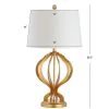 JONATHAN Y 28.5" Metal Sebastian Trellis Table Lamp (Includes LED Light Bulb) Gold - JONATHAN Y -Loca Table Lamps Store unnamed file 3027