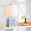 JONATHAN Y 22" Ceramic/Metal Catherine Ginger Jar Table Lamp (Includes LED Light Bulb) Blue - JONATHAN Y -Loca Table Lamps Store unnamed file 3029