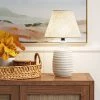 Small Textured Ceramic Lamp Base White - Threshold™ -Loca Table Lamps Store unnamed file 306
