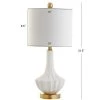 JONATHAN Y 21.5" Ceramic Parker Mini Table Lamp (Includes LED Light Bulb) White - JONATHAN Y -Loca Table Lamps Store unnamed file 3087