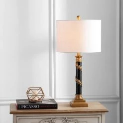 JONATHAN Y 28.5" Camilla Resin Table Lamp (Includes LED Light Bulb) Gold - JONATHAN Y