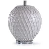 Tabitha Quilted Design Table Lamp with Acrylic Detail Drum Shade White/Gray - StyleCraft -Loca Table Lamps Store unnamed file 3152