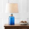 JONATHAN Y 23.5" Glass Azure Bottle Table Lamp (Includes LED Light Bulb) Blue - JONATHAN Y -Loca Table Lamps Store unnamed file 3158