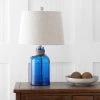 JONATHAN Y 23.5" Glass Azure Bottle Table Lamp (Includes LED Light Bulb) Blue - JONATHAN Y -Loca Table Lamps Store unnamed file 3159