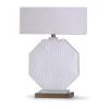 Canvey Geometric Embossed Pattern Octagon Table Lamp with Acrylic Detail Rectangle Shade White - StyleCraft 5 Canvey Geometric Embossed Pattern Octagon Table Lamp with Acrylic Detail Rectangle Shade White - StyleCraft -Loca Table Lamps Store unnamed file 3163