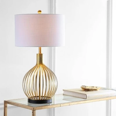 JONATHAN Y 29.5" Metal Baird Table Lamp (Includes LED Light Bulb) Gold - JONATHAN Y 3 JONATHAN Y 29.5" Metal Baird Table Lamp (Includes LED Light Bulb) Gold - JONATHAN Y