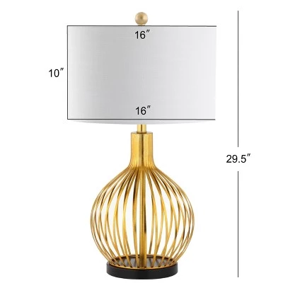 JONATHAN Y 29.5" Metal Baird Table Lamp (Includes LED Light Bulb) Gold - JONATHAN Y 5 JONATHAN Y 29.5" Metal Baird Table Lamp (Includes LED Light Bulb) Gold - JONATHAN Y - Image 3