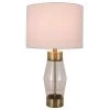 26.25" Glass and Metal Cadance Convex Table Lamp (Includes LED Light Bulb) Antique Brass - Decor Therapy -Loca Table Lamps Store unnamed file 3188