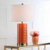 (Set of 2) 26" Roxanne Table Lamp Orange (Includes CFL Light Bulb) - Safavieh -Loca Table Lamps Store unnamed file 319