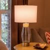 26.25" Glass and Metal Cadance Convex Table Lamp (Includes LED Light Bulb) Antique Brass - Decor Therapy -Loca Table Lamps Store unnamed file 3195