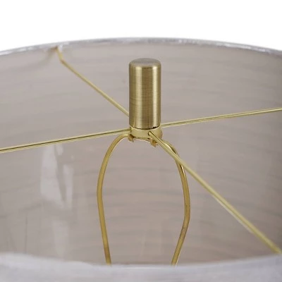 Round Slim Table Lamp with Custom Fabric Shade with Pedestal Base Black - StyleCraft 6 Round Slim Table Lamp with Custom Fabric Shade with Pedestal Base Black - StyleCraft - Image 4