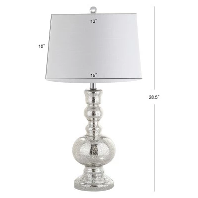 JONATHAN Y 28.5" Genie Glass Table Lamp Set Of 2 Silver (Includes LED Light Bulb) - JONATHAN Y 5 JONATHAN Y 28.5" Genie Glass Table Lamp Set Of 2 Silver (Includes LED Light Bulb) - JONATHAN Y - Image 3