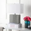 20.5" Delia Faux Alligator Table Lamp Gray (Includes CFL Light Bulb) - Safavieh -Loca Table Lamps Store unnamed file 3235