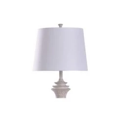 Tamboli Baluster Table Lamp with Tapered Drum Shade Cream - StyleCraft