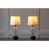 17" Set of 2 Brady Table Lamp with USB Ports Bronze Glass - Decor Therapy -Loca Table Lamps Store unnamed file 3260
