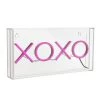 JONATHAN Y 11.75" XOXO Contemporary Glam Acrylic Box Pendant (Includes LED Light Bulb) Neon Pink - JONATHAN Y -Loca Table Lamps Store unnamed file 3265
