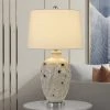 28" Leland Ceramic Table Lamp with Taper Drum Hardback Fabric Shade Ivory/Gold - Cal Lighting -Loca Table Lamps Store unnamed file 3298