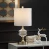 Traditional Satin Brass Table Lamp with Clear Glass Fluted Body - StyleCraft -Loca Table Lamps Store unnamed file 3310