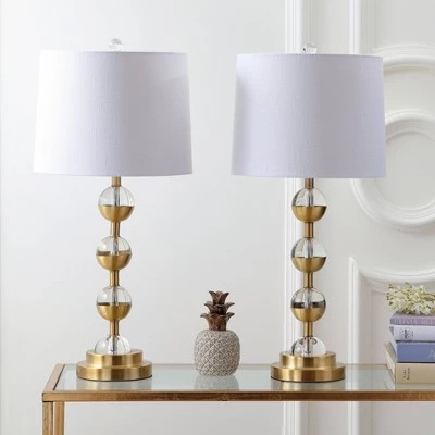 JONATHAN Y 27.5" (Set of 2) Avery Crystal Table Lamp (Includes LED Light Bulb) - JONATHAN Y 4 JONATHAN Y 27.5" (Set of 2) Avery Crystal Table Lamp (Includes LED Light Bulb) - JONATHAN Y - Image 2