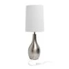 1-Light Tear Drop Table Lamp Metallic Silver - Simple Designs -Loca Table Lamps Store unnamed file 3367