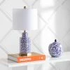 JONATHAN Y 23.5" Ceramic/Metal Diana Ginger Jar Table Lamp (Includes LED Light Bulb) Blue - JONATHAN Y -Loca Table Lamps Store unnamed file 3376