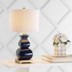 JONATHAN Y 25.5" Ceramic Vienna Table Lamp (Includes Energy Efficient Light Bulb) - JONATHAN Y White
