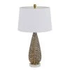 28.5" Metal Contemporary Pair of Table Lamp with Marble Base Distressed Silver - Cal Lighting -Loca Table Lamps Store unnamed file 3415