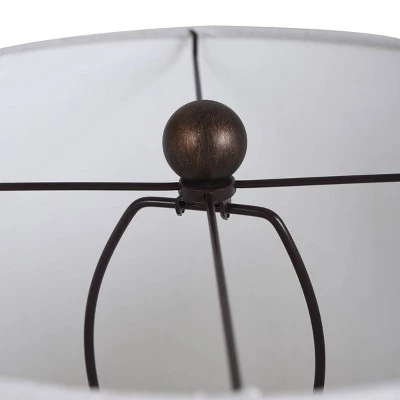 Mercury Glass Body Table Lamp with Base Brushed Copper - StyleCraft 6 Mercury Glass Body Table Lamp with Base Brushed Copper - StyleCraft - Image 4