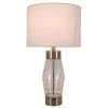 26" Glass and Metal Cadance Convex Clear Table Lamp (Includes LED Light Bulb) Brushed Steel - Decor Therapy 2 26" Glass and Metal Cadance Convex Clear Table Lamp (Includes LED Light Bulb) Brushed Steel - Decor Therapy -Loca Table Lamps Store unnamed file 3431