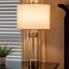 26" Glass and Metal Cadance Convex Clear Table Lamp (Includes LED Light Bulb) Brushed Steel - Decor Therapy -Loca Table Lamps Store unnamed file 3438